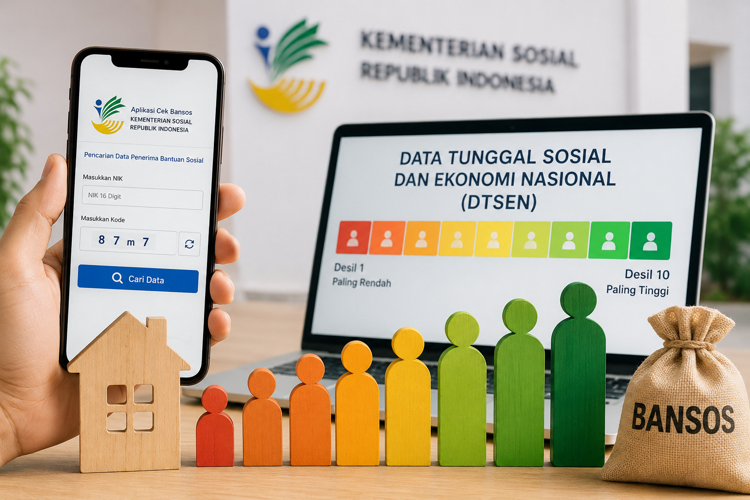 cara cek desil bansos